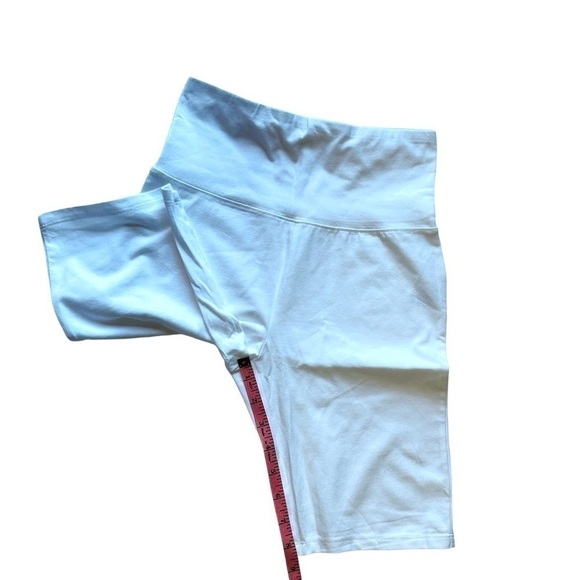 BP high waist bike shorts in ivory soft splash size S stretchy - Picture 9 of 13